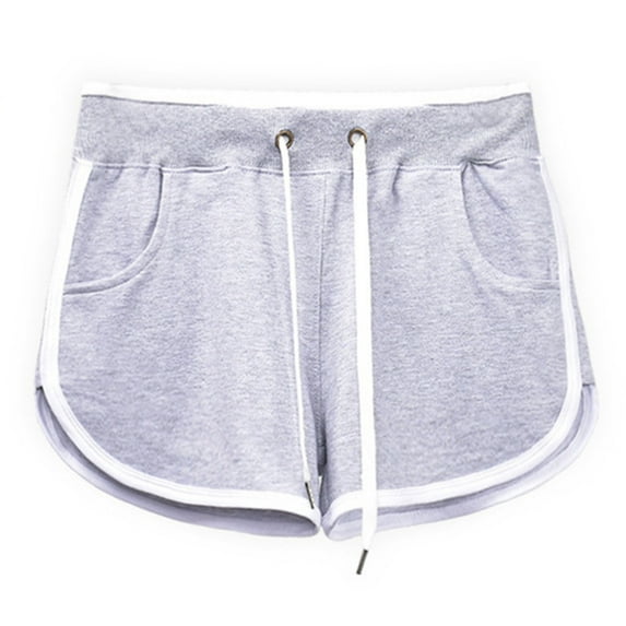 aidice Workout Shorts for Women Cotton Causal Shorts for Women Drawstring Elastic Waisted Summer Mini Shorts
