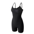 thumbnail image 1 of aidice Yoga Bodysuits for Women Scoop Neck Spaghetti Strap Skinny Breathable Athletic Shorts Jumpsuit, 1 of 4