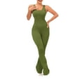 thumbnail image 1 of aidice Yoga Jumpsuits for Women Summer Round Neck Sleeveless Skinny Stretch Athletic Gym Pants Rompers, 1 of 2