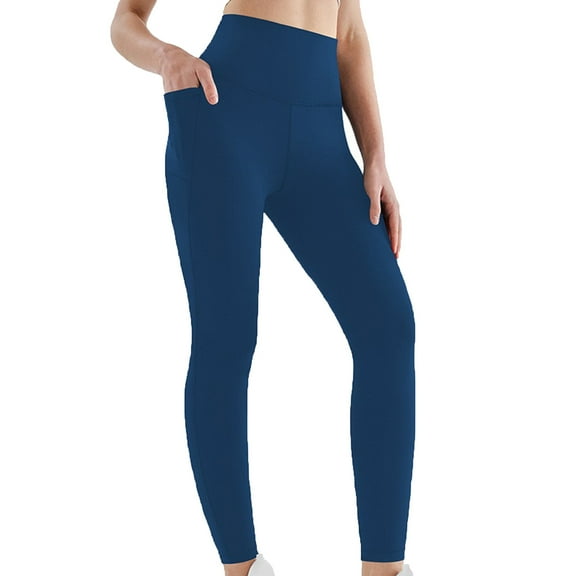aidice Yoga Leggings for Women High Waisted Belly Control Slim Fitted Workout Gym Legging Pants with Pockets