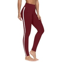aidice Yoga Leggings for Women Workout Gym Pants Patchwork High Waisted Basic Layer Legging Pants