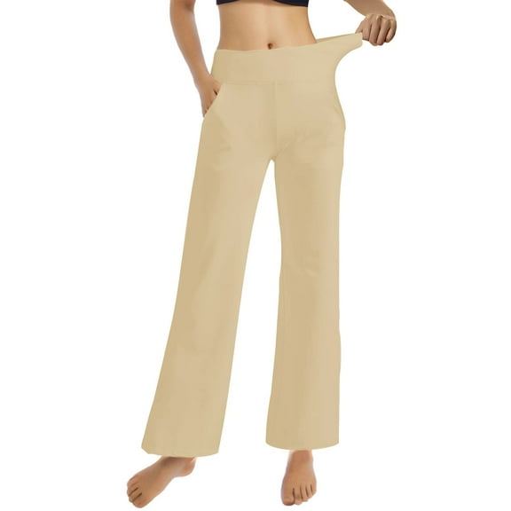 aidice Yoga Pants for Women High Waisted Belly Control Straight Leg Loose Joggers Sweatpants with Pockets