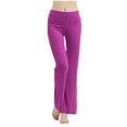 thumbnail image 1 of aidice Yoga Pants for Women High Waisted Straight Leg Stretchy Comfy Fitted Loungewear Trousers, 1 of 6