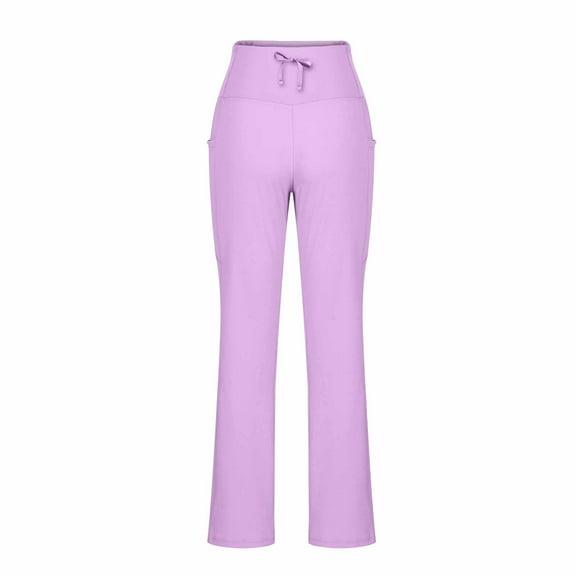 aidice Yoga Pants for Women Workout Drawstring Athletic High Waisted Gym Boot Cut Pants with Pockets