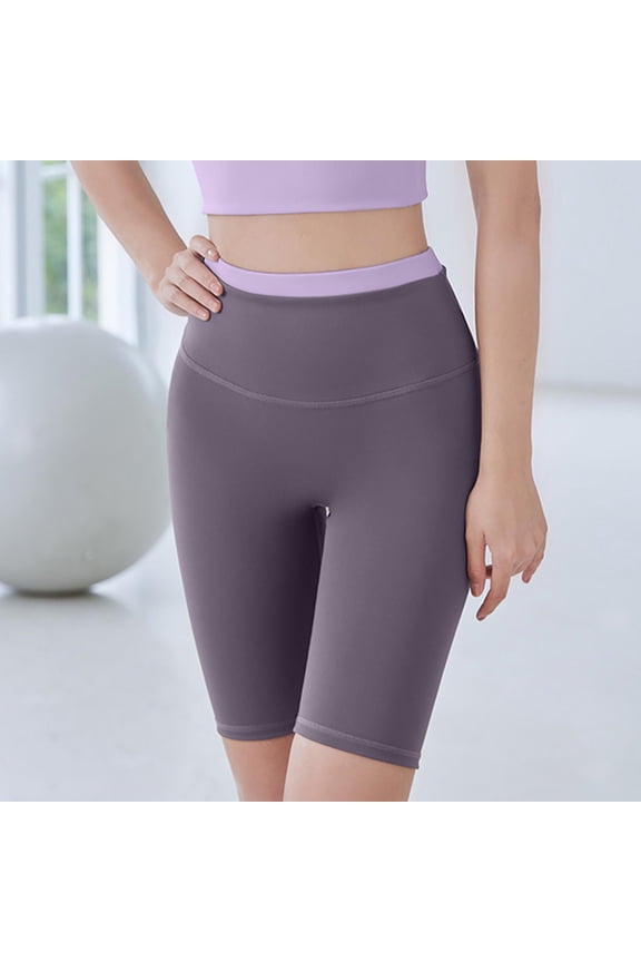 Yoga Workout Shorts for Women Slim Fitting Stretchy High Waisted Shorts Gym Athletic Running Bikers Shorts