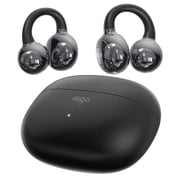 aigo CA05 Open Ear Earbuds Clip on Wireless Bluetooth 5.4 Headphones with Mic for iPhone,Android,Laptop,Enc Noise Reduction,50H Play,Waterproof Comfortable Wireless Earbuds Fit Sports Workout,Black