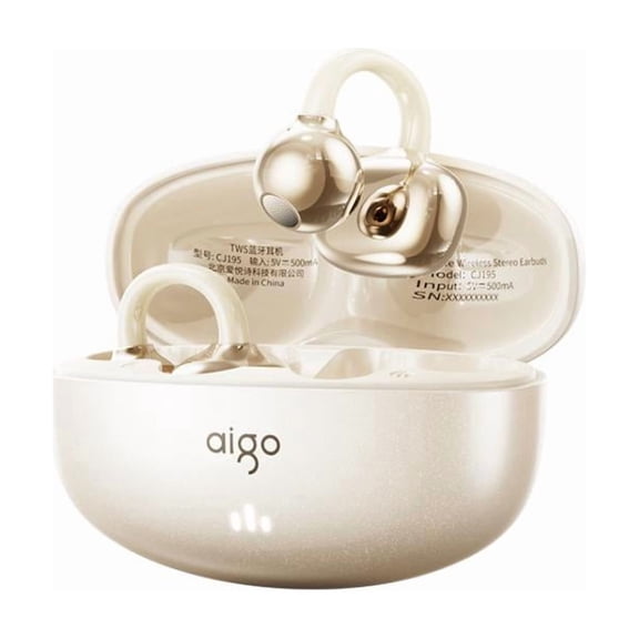 aigo CJ195 Bone Conduction Wireless Bluetooth Earphones Over-Ear Clip-On Sports Running Earphones