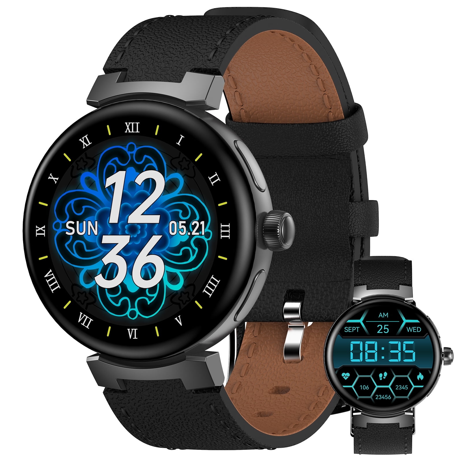 Aigo Waterproof Smartwatch for Men Women Large Screen IOS Compatible Fitness Tracker with Sleep Exercise Tracking Walmart