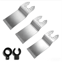 OKYMOTOR 3Pcs Diamond Oscillating Multi Tool Blades Universal Fit Grout Removal Blades for Bathroom Renovations & DIY Projects