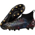 ailishabroy Soccer Shoes for Big Boy Fg/Ag Hightop Spikes Football