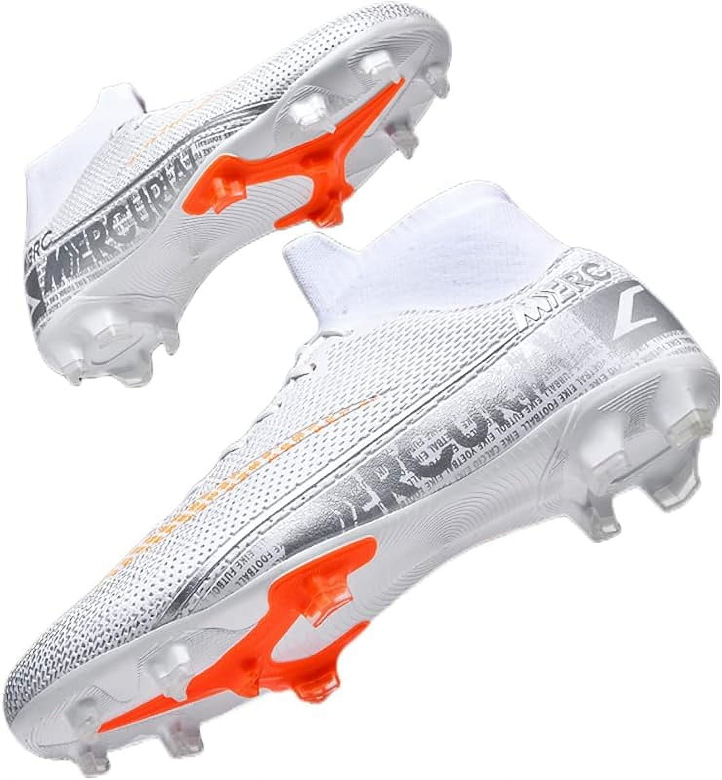 ailishabroy Soccer Shoes for Big Boy Fg/Ag Hightop Spikes Football