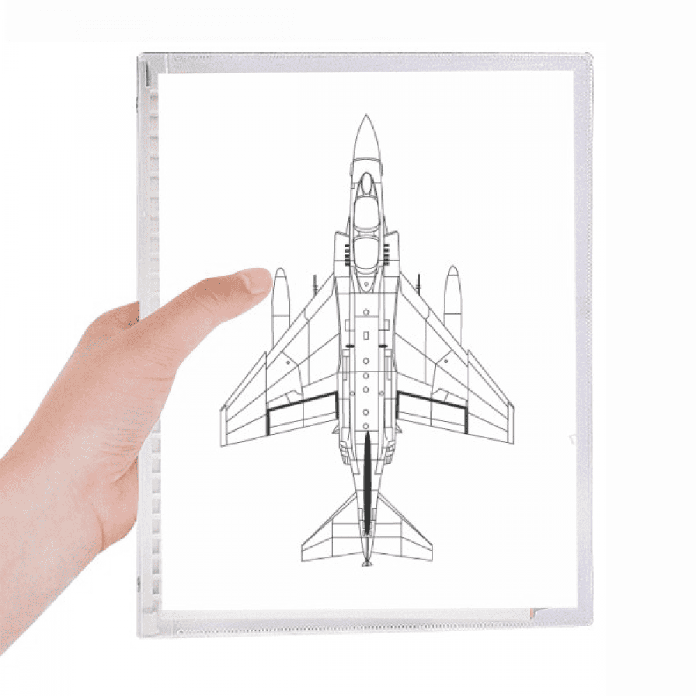 aircraft fight line notebook loose diary refillable journal statiry