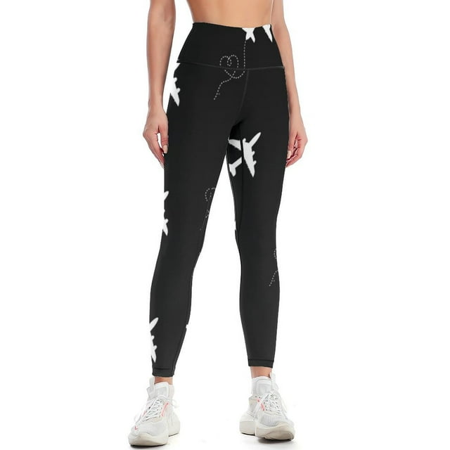 airplane heartbeat pilot flying Leggings gym's clothing Female legging