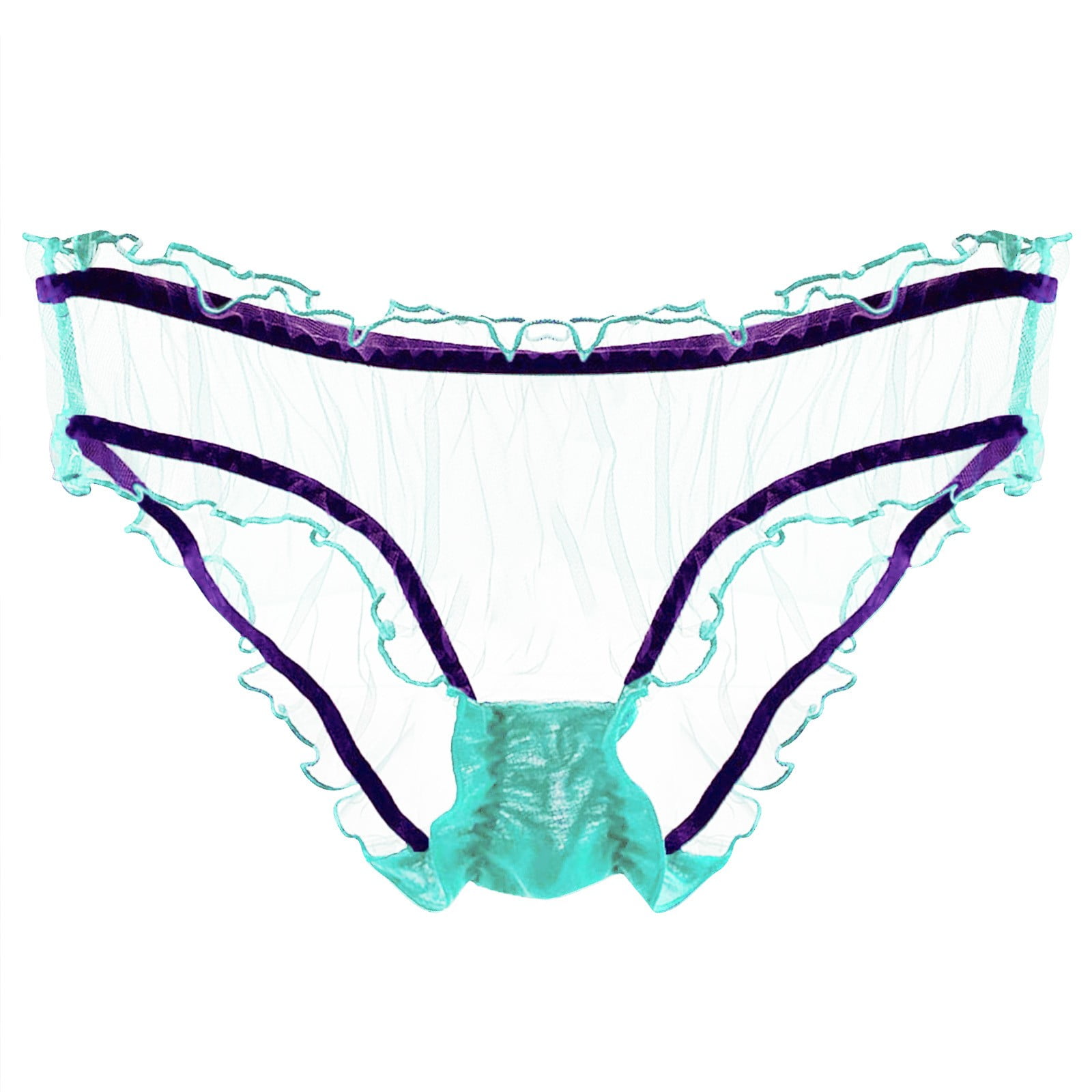 NRUDPQV women's mesh transparent panties lightweight breathable lace pure  cotton crotch low waist briefs