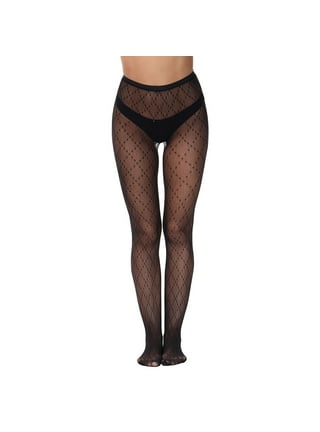 JYYYBF Women Fishnets Tights Small Hole Thigh High Sexy Moon/ Skull/  Bowknot Patterns Halloween Stockings Black Moon One Size 
