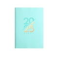 thumbnail image 1 of ajkijo 2025 English Calendar with Soft Leather Cover, A5 Daily Planner for Efficient Scheduling and Gift Giving Mint Green, 1 of 2