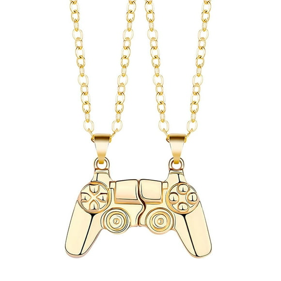 Iron Magnet Couple Necklace, Fashionable, Personalized Valentine's Day Gift for Men and Women, Romantic Love Expression, Exquisite Design with Adjustable Length, Stable Alloy Material B