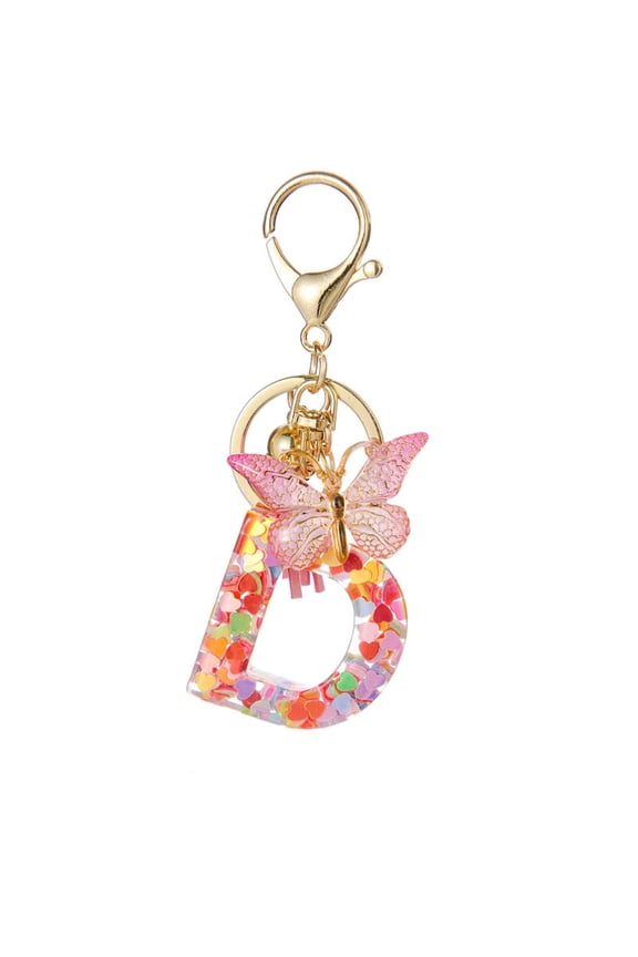 Personalized English Letter Keychain Pendant, Customize Your Accessory with a Unique Initial D