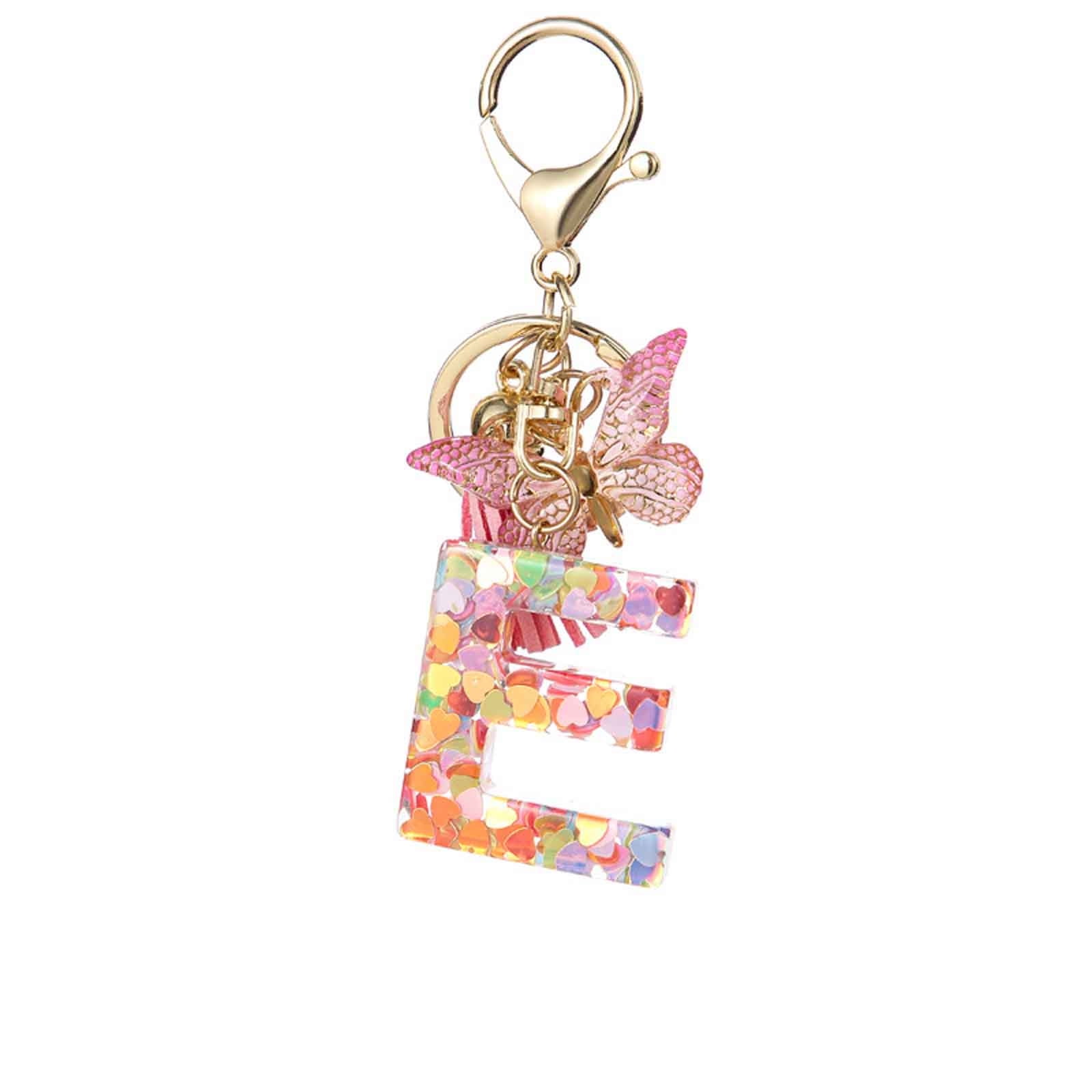 ajkijo Personalized English Letter Keychain Pendant, Customize Your ...