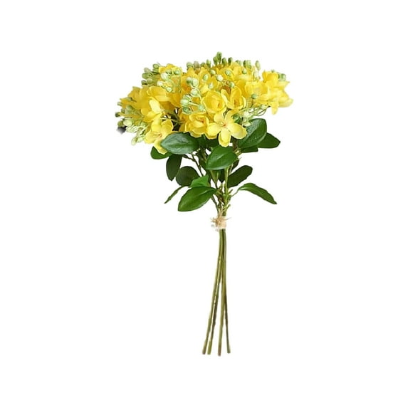 ajkijo Realistic Artificial Jasmine Flowers, Low Maintenance, Long-Lasting Decor for Weddings, Home, and More Yellow