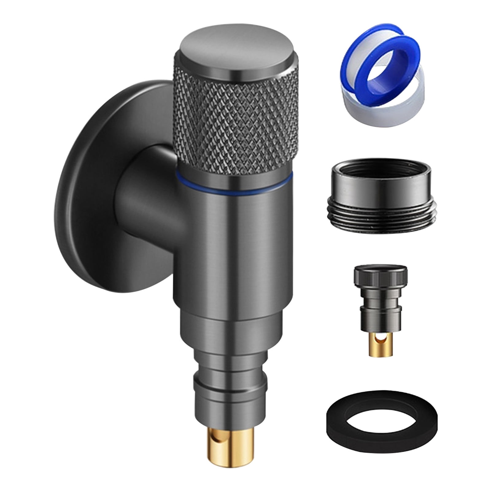ajkijo Switches Outlet Angle Valves 2 Way Toilet Bidet Shower Faucet ...
