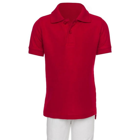 aka Boys Short Sleeve Pique Polo Shirt