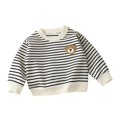 thumbnail image 1 of akafmk Girls Long Sleeve Shirts Ruffle Crew Neck Sweatshirt Pullover Embroidery Warm Base Layer Tops Fall Winter Clothes, 0-13Y, 1 of 5