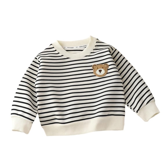 akafmk Girls Long Sleeve Shirts Ruffle Crew Neck Sweatshirt Pullover Embroidery Warm Base Layer Tops Fall Winter Clothes, 0-13Y