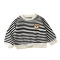 thumbnail image 1 of akafmk Girls Long Sleeve Shirts Ruffle Crew Neck Sweatshirt Pullover Embroidery Warm Base Layer Tops Fall Winter Clothes, 0-13Y, 1 of 5