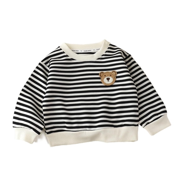 akafmk Girls Long Sleeve Shirts Ruffle Crew Neck Sweatshirt Pullover Embroidery Warm Base Layer Tops Fall Winter Clothes, 0-13Y