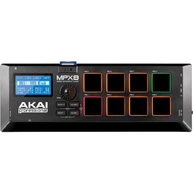 akai professional mpx8 8pad sample player with sd card slot