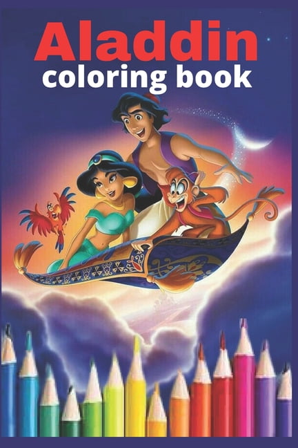 aladdin coloring book pages