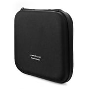 alavisxf xx 28-Capacity Portable EVA DVD Zipper Holder Storage Case, Black
