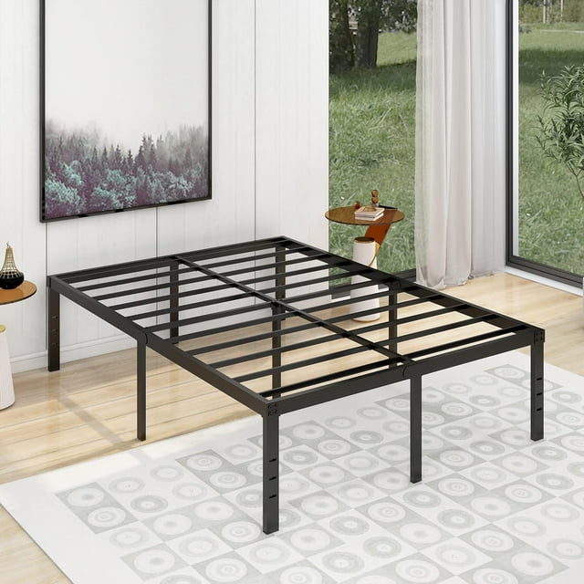 alazyhome 18 inch Full Size Heavy Duty Metal Platform Bed Frame with