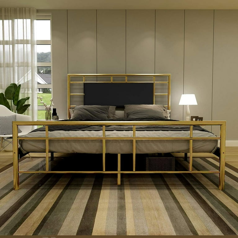 Gold california king bed frame deals