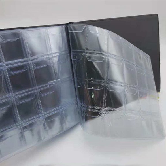album Collector Collection Holder Book for Collectors 240 Pockets Transparent PVC Penny Collection Album Display for 25mm/0.98 Inch Souvenir Penny Collection Organizer for