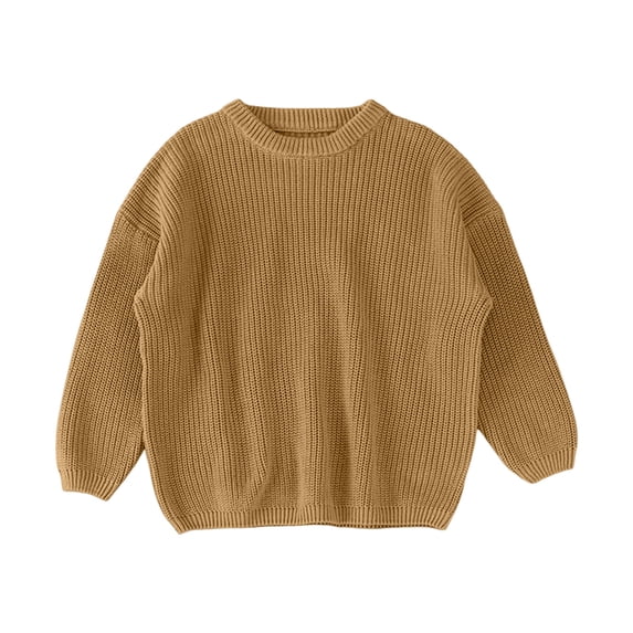 alcepopk Baby Girls Clothes Fall 3 6 9 12 18 24 Months Toddler Girl Knitted Sweaters 2T 3T 4T 5T Kids Winter Warm Pullover(Yellow,12-18 M)