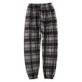thumbnail image 1 of alcepopk Girls' Plaid Wide Leg Pants Loose High Waist Elastic Waist Trousers Trendy Pocket Sweatpants(White,8-9 Y), 1 of 8