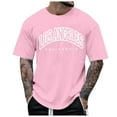 thumbnail image 1 of alcepopk Mens T Shirt with Logo - Short Sleeve Crew Neck Soft Fitted Tees Fresh Classic Basic Tshirts(B,XL), 1 of 3