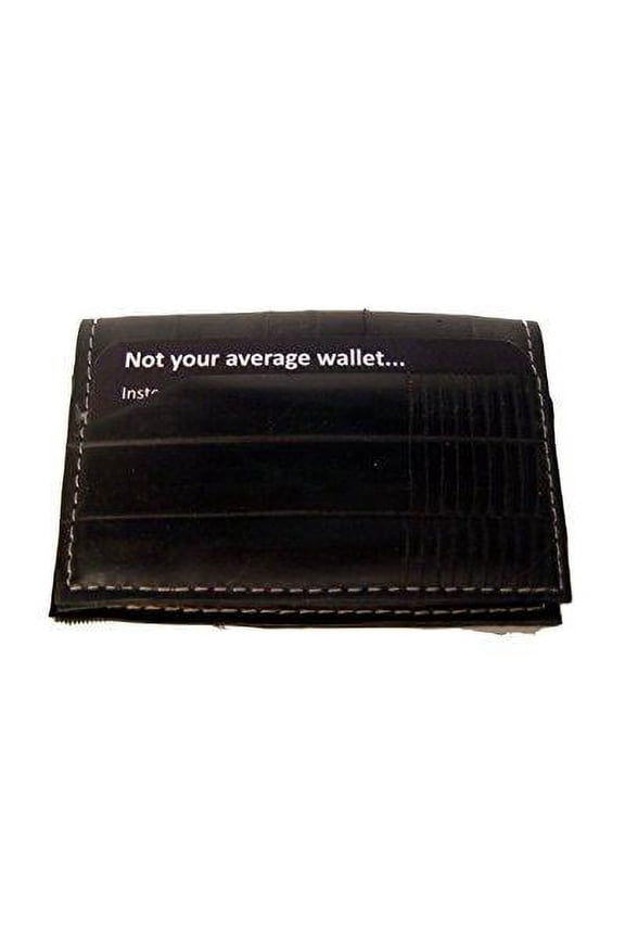 belltown compact wallet, made from recycled bike tubes