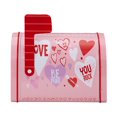 thumbnail image 1 of alentine's Day Mini Tinplate Mailbox with 1 Pc Valentine Stickers Small White Tinplate Mailbox Decorative for Valentine Exchange Gift DIY Projects Party Favor Activities, 1 of 5