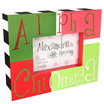 alexandra and company block frame, alpha chi omega