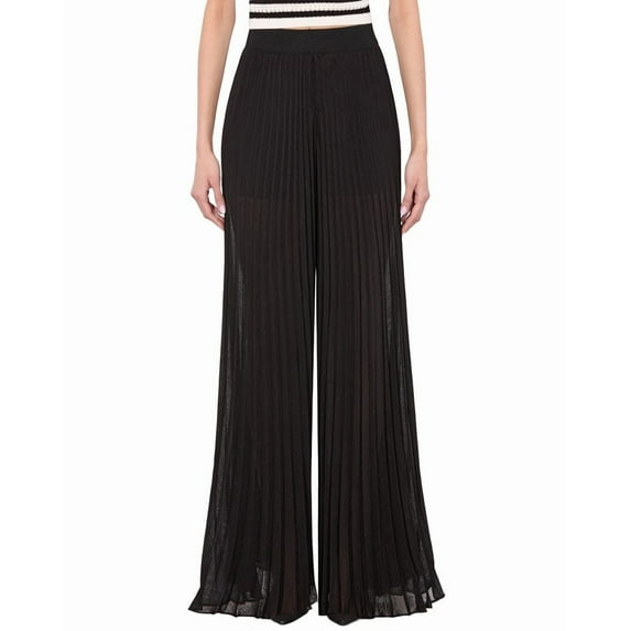alice + olivia womens Athena Pleated Pant, 6, Black