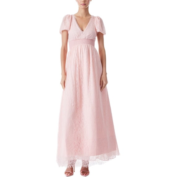 alice + olivia womens Charlsie Maxi Dress, 4, Pink