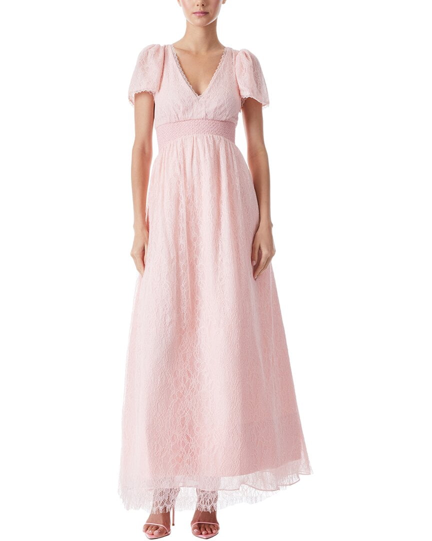 anabella fuchsia lace up maxi dress Anabella fuchsia lace up maxi dress Authentic – JackiesClosetNYC main image 1