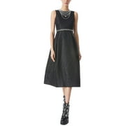 alice + olivia womens  Cherra Pearl Embellished Mid Dress, 0