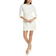 alice + olivia womens  Gem Shift Dress, 4, White