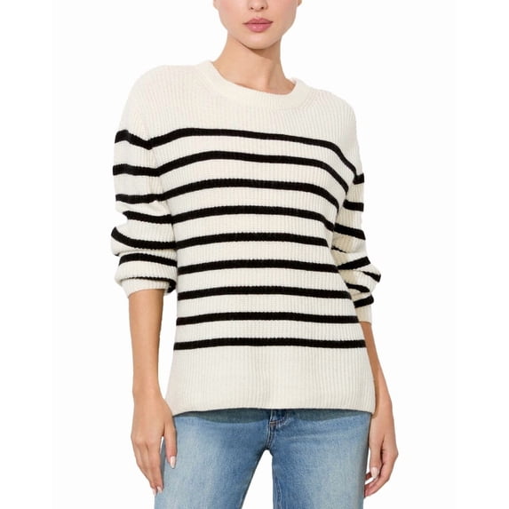 alice + olivia womens Harold Wool-Blend Pullover, xs, White