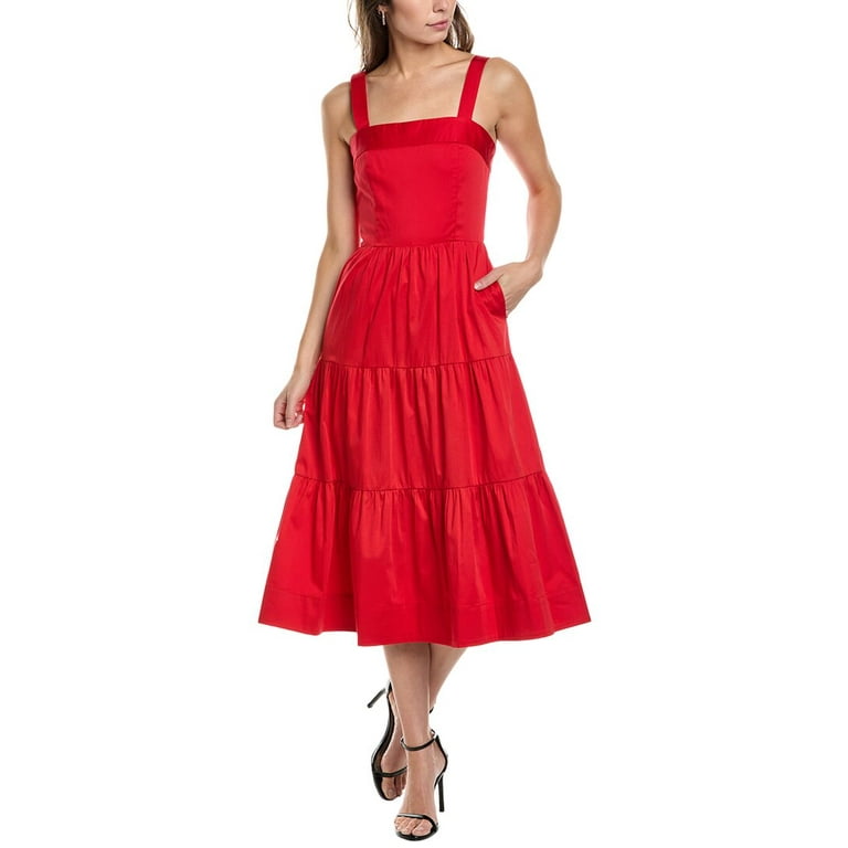 alice + olivia womens Saige Tiered Dress, 4 - Walmart.com