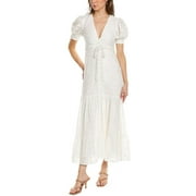 alice + olivia womens  Stori Midi Dress, 0, White